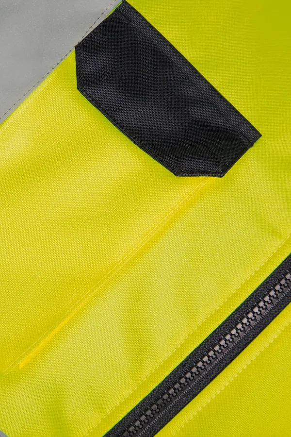 Gepolsterter Warn-Bodywärmer Hi Vis Yellow / Navy
