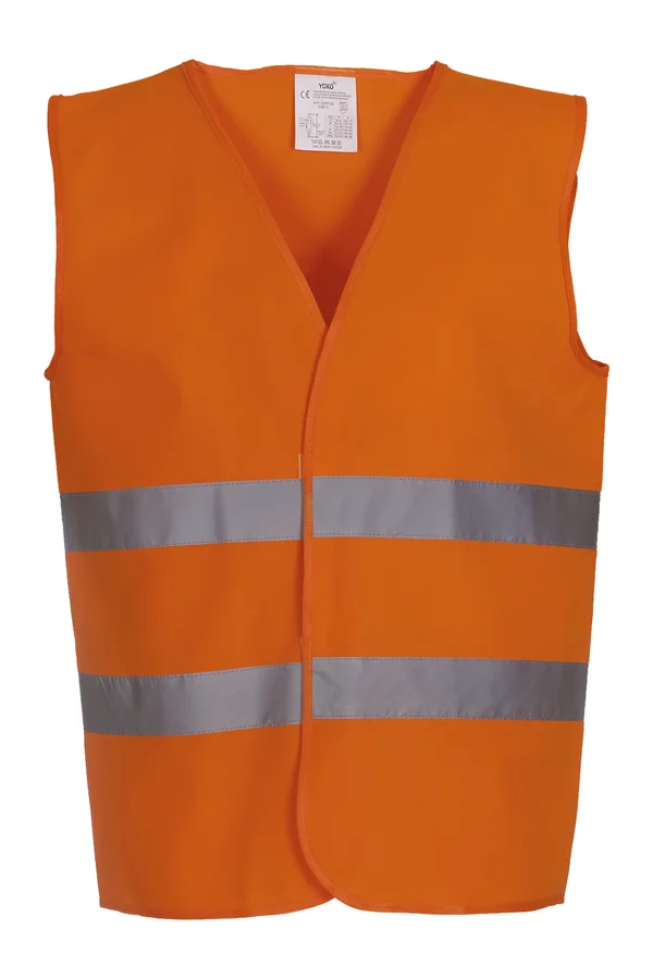 Hi-Vis 2 Bands Waistcoat Hi Vis Orange