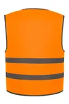 YOKO Kinderweste mit Reflexleiste in Warnfarbe Hi Vis Orange
