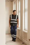 Hi-Vis recycled Open Mesh Waistcoat Black