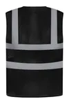 Hi-Vis recycled Open Mesh Waistcoat Black
