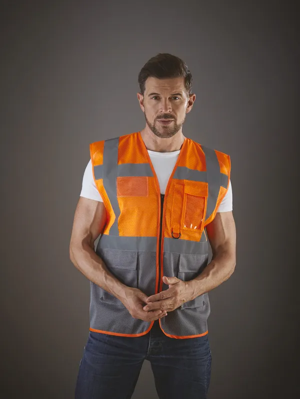 Top Cool - Hi-Vis mesh executive waistcoat