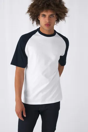 T-Shirt Base-Ball White / Navy