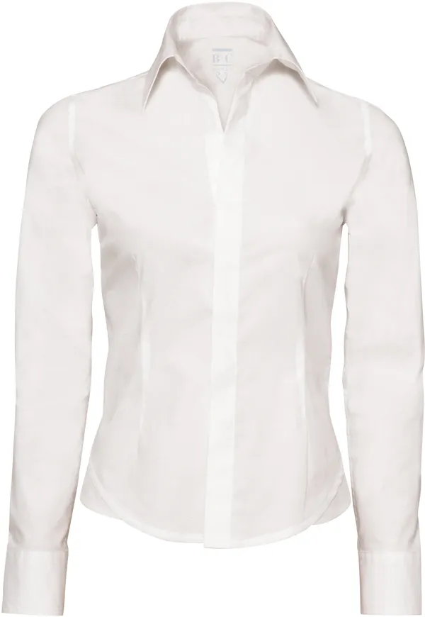 Stretch Bluse langarm