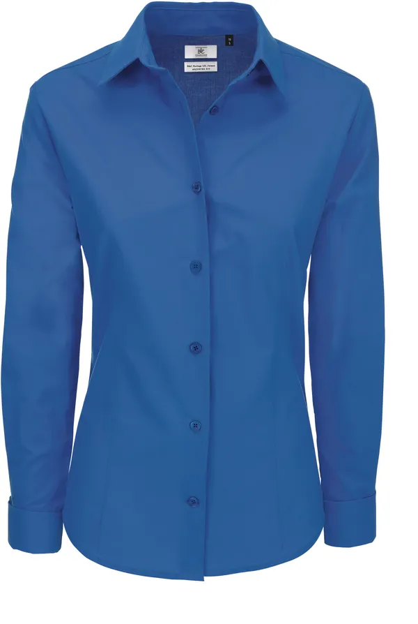 Popeline Bluse langarm