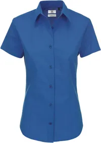 Popeline Bluse kurzarm