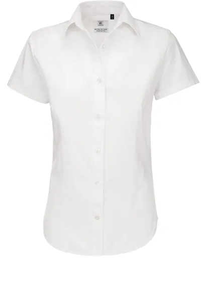 Twill Bluse kurzarm