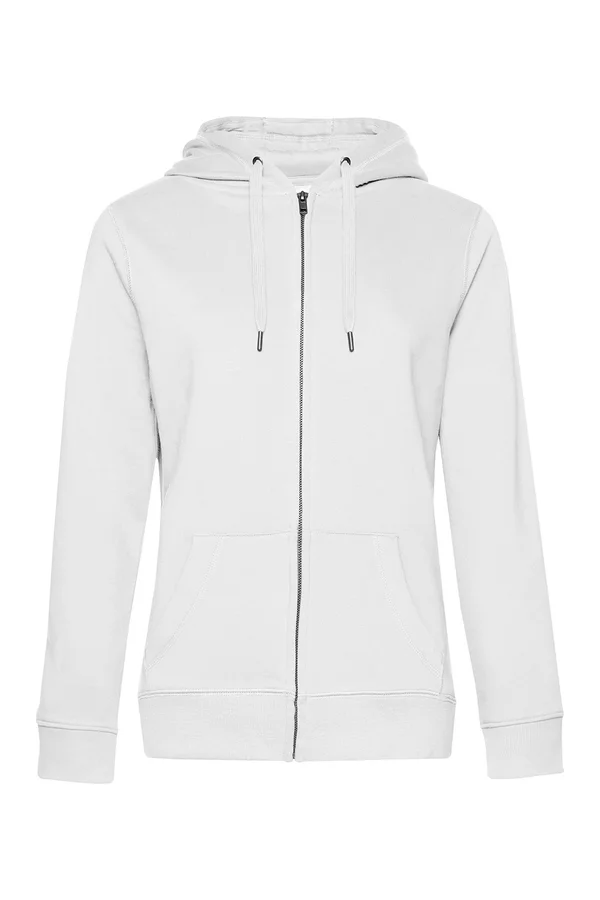 QUEEN Zipped Hood Jacket_° White