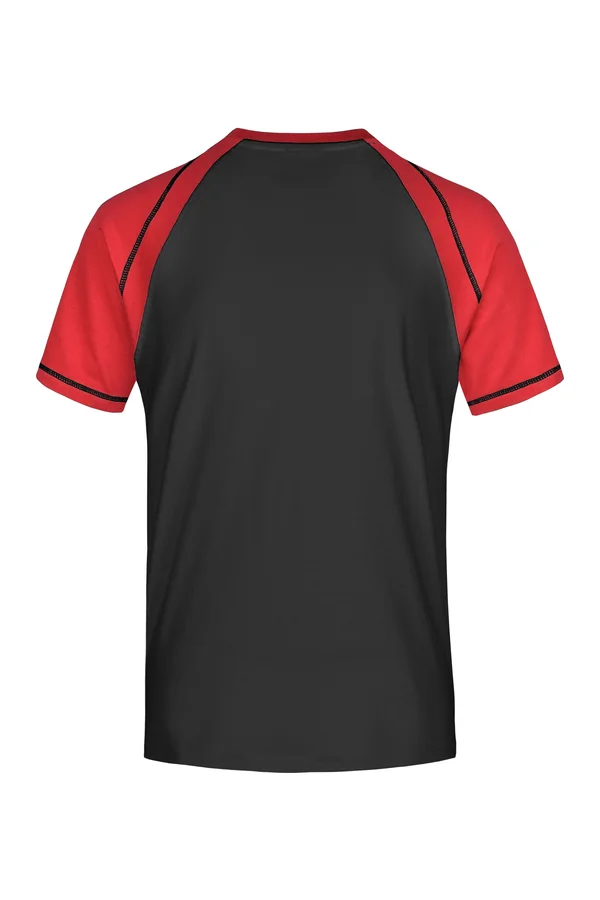 Men´s Raglan-T Black / Red