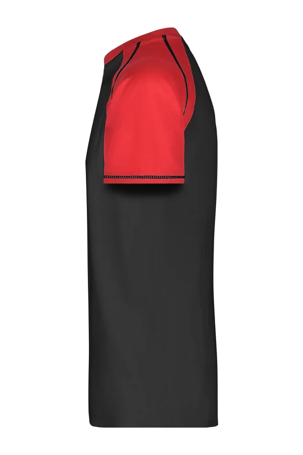 Men´s Raglan-T Black / Red