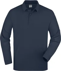 Schweres Piqué Polo langarm