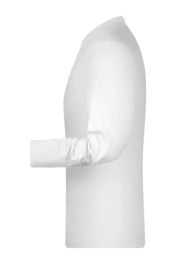 Elastic-T Long-Sleeved White