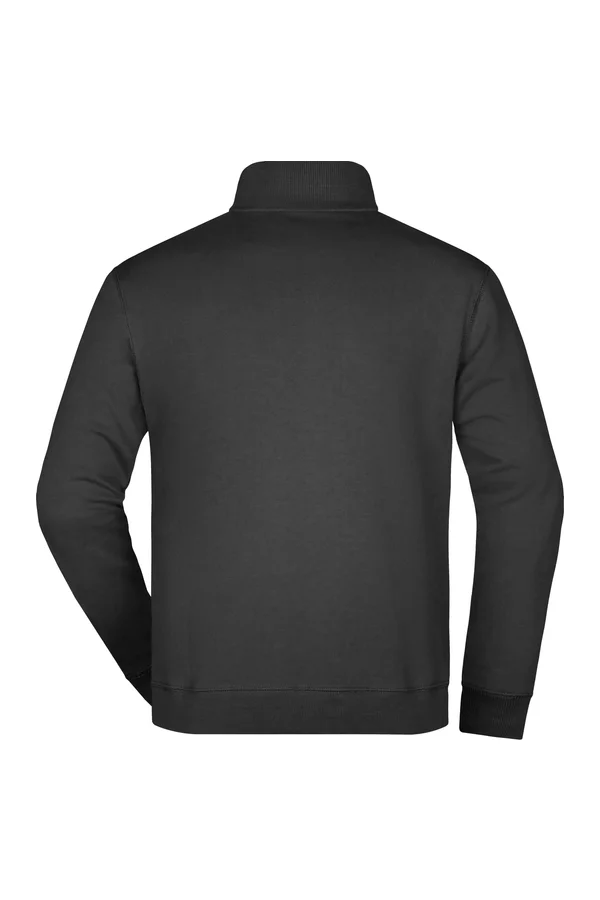 Round-Neck Zip Black