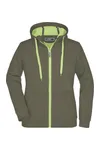 Ladies´ Doubleface Jacket olive/lime green