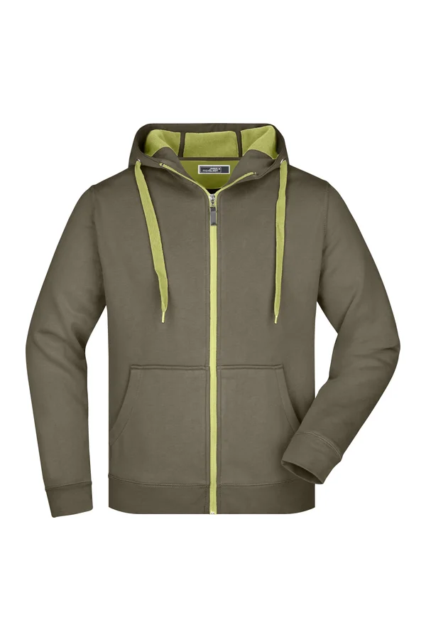 Men´s Doubleface Jacket olive/lime green