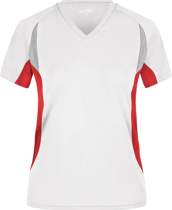 Damen V-Ausschnitt Lauf Shirt