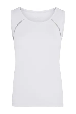 Damen Funktionsshirt ärmellos White / Silver