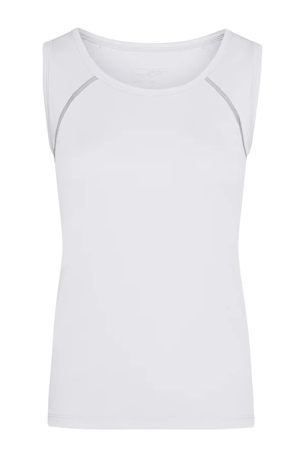 Damen Funktionsshirt ärmellos White / Silver