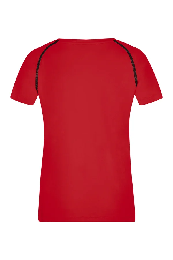 Ladies´ Sports T-Shirt Red / Black