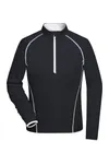 Ladies´ Sports Shirt Longsleeve Black / White