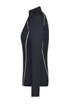 Ladies´ Sports Shirt Longsleeve Black / White