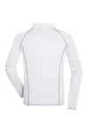 Men´s Sports Shirt Longsleeve White / Silver