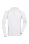 Men´s Sports Shirt Longsleeve White / Silver