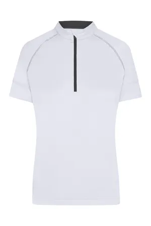 Damen Radtrikot White / Black