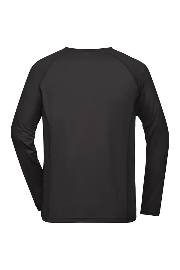 Men´s Sports Shirt Long-Sleeved Black