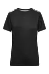 Damen Sport Shirt black/black printed