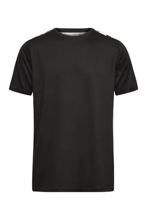Herren Sport Shirt black/black printed