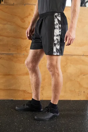 Herren Sport Shorts black/black printed