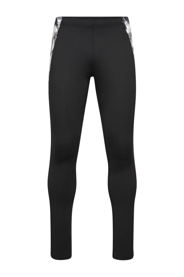 Herren Sportleggings black/black printed