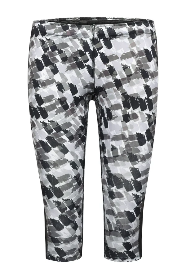 Damen Sportleggings 3/4 black printed/black