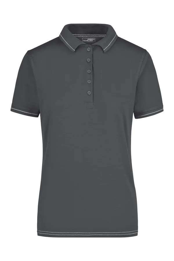 Ladies´ Elastic Polo graphite/white