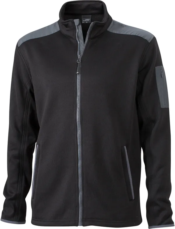Herren Strickfleece Jacke