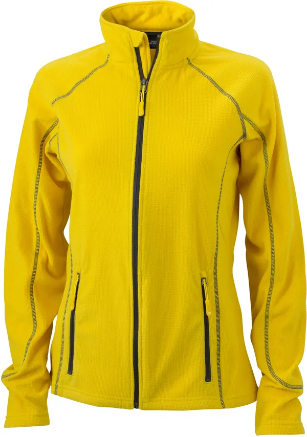 Damen Struktur Fleece Jacke