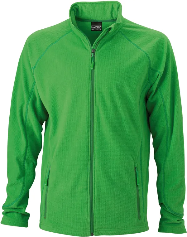 Herren Struktur Fleece Jacke