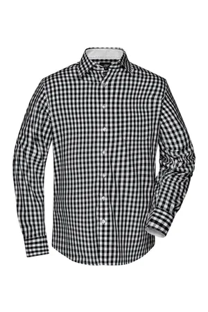 Men´s Checked Shirt Black / White