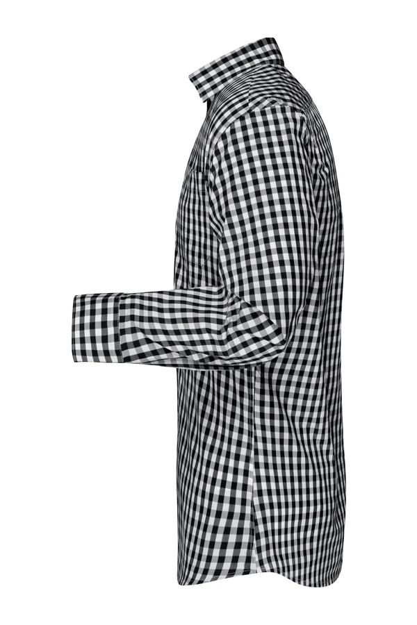 Men´s Checked Shirt Black / White
