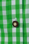 Ladies´ Traditional Shirt Green / White