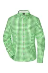 Ladies´ Traditional Shirt Green / White