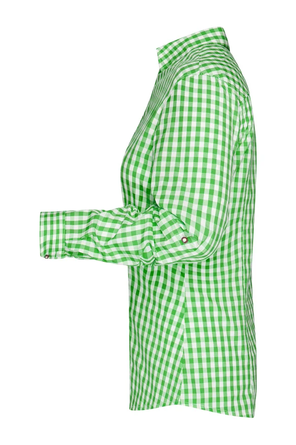 Ladies´ Traditional Shirt Green / White