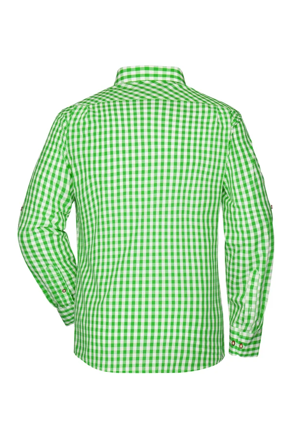 Men´s Traditional Shirt Green / White