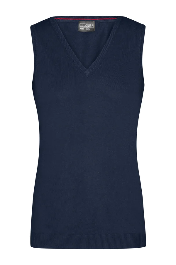 Ladies´ V-Neck Pullunder Navy