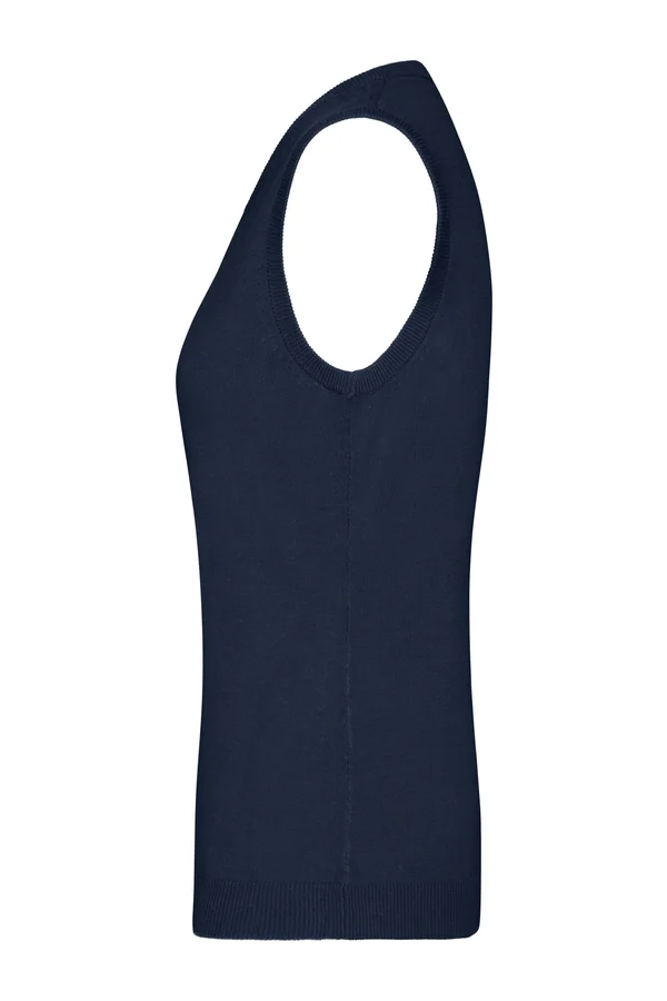Ladies´ V-Neck Pullunder Navy
