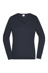 Ladies´ V-Neck Pullover Black