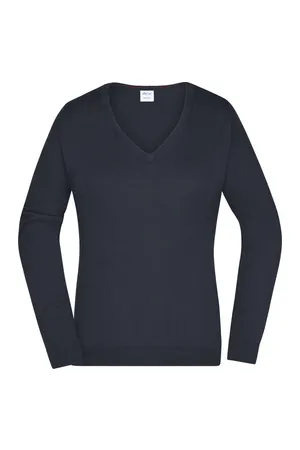 Ladies´ V-Neck Pullover Black