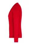 Damen V-Ausschnitt Cardigan Red