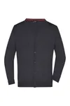 Men´s V-Neck Cardigan Black